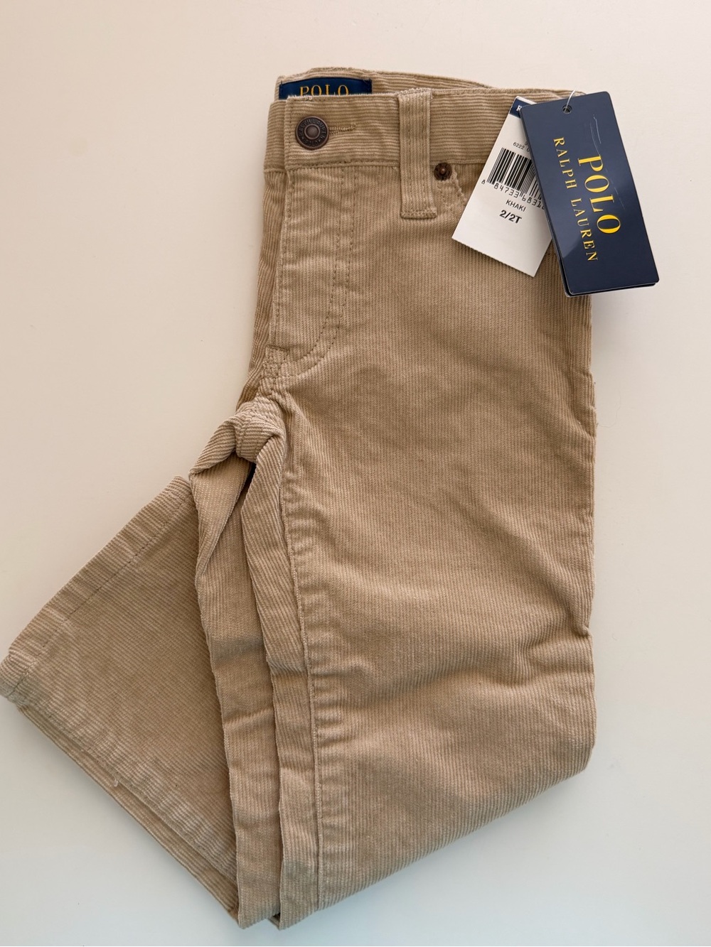 Ralph Lauren Kids Beige Corduroy Pants